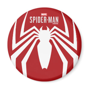 Marvel's Spider-Man | White Spider Emblem Magnet