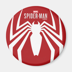 Marvel's Spider-Man   White Spider Emblem Magnet