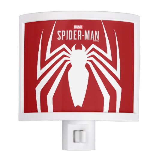 Marvel's Spider-Man | White Spider Emblem Night Light (Front)