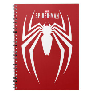 Marvel's Spider-Man   White Spider Emblem Notebook
