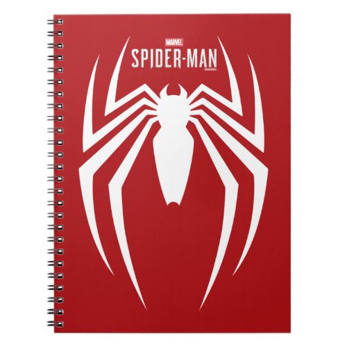 Marvels Spider_Man  White Spider Emblem Notebook
