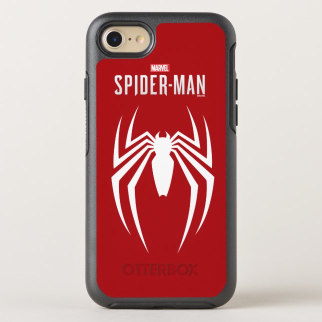 Marvel's Spider-Man | White Spider Emblem Otterbox iPhone Case (Back)