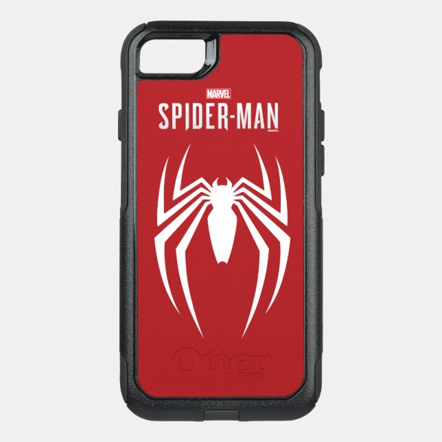 Marvel's Spider-Man | White Spider Emblem Otterbox iPhone Case (Back)