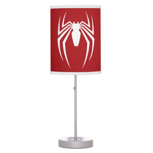Marvels Spider_Man  White Spider Emblem Table Lamp