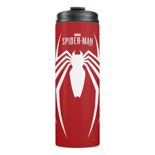 Marvels Spider_Man  White Spider Emblem Thermal Tumbler
