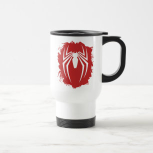 Marvel's Spider-Man   White Spider Emblem Travel Mug