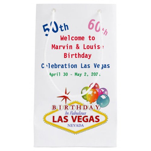 Marvin  Louise Las Vegas Birthday Gift Bags