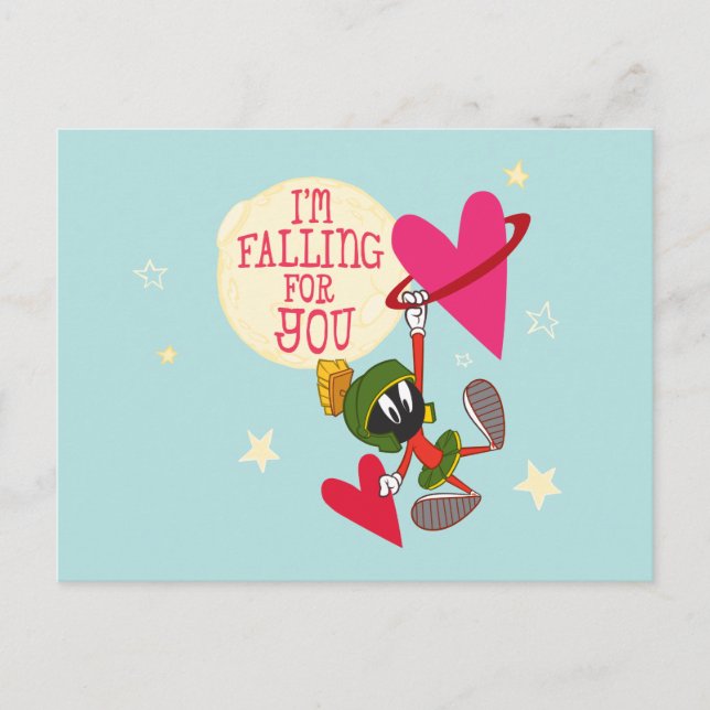 MARVIN MARTIAN™ - I'm Falling For You Holiday Postcard (Front)