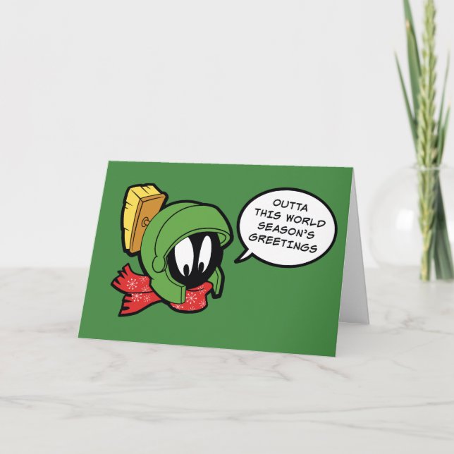 MARVIN MARTIAN™ "Outta This World" Holiday Card (Front)