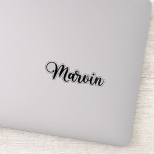 Marvin Name - Handwritten Calligraphy Sticker