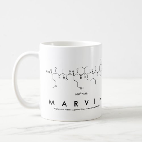 Marvin peptide name mug