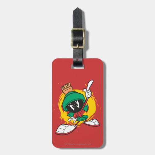 Marvin Pointing Upward Luggage Tag