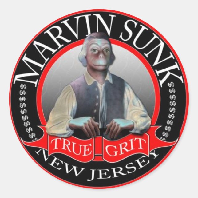 Marvin Sunk - True Grit stickers (Front)