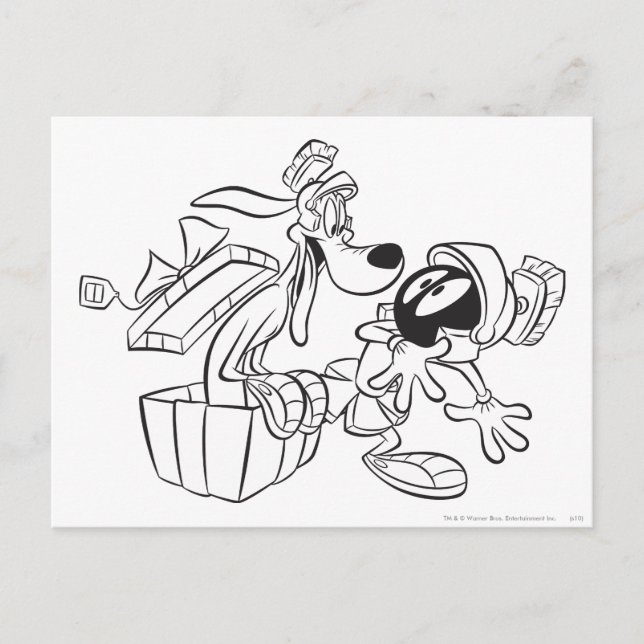 MARVIN THE MARTIAN™ and K-9 Gift Surprise Postcard (Front)