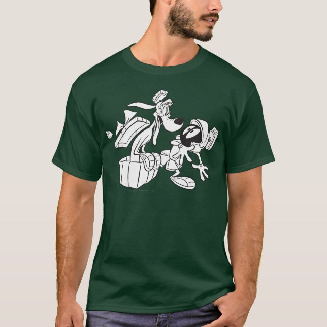 MARVIN THE MARTIAN™ and K-9 Gift Surprise T-Shirt (Front)