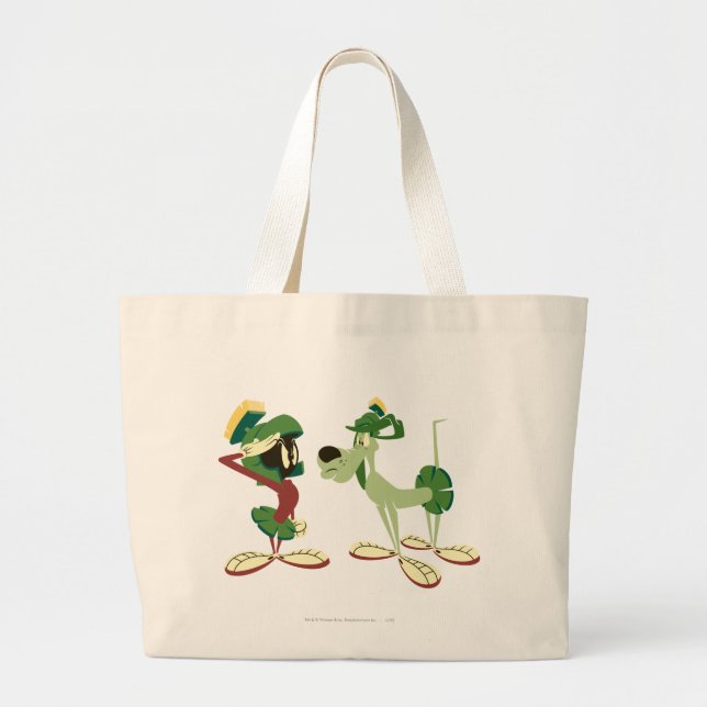 MARVIN THE MARTIAN™ and K-9 Large Tote Bag (Front)