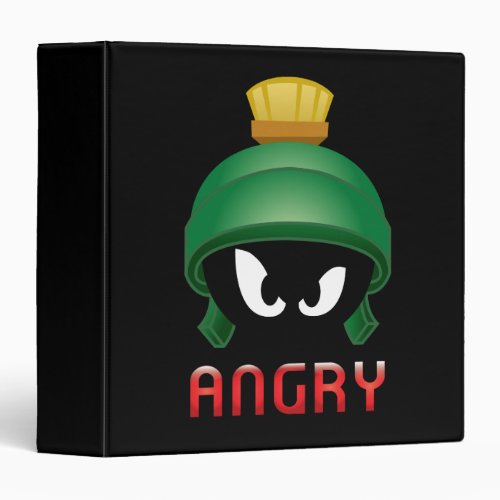MARVIN THE MARTIANâ Angry Emoji 3 Ring Binder