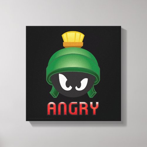 MARVIN THE MARTIAN Angry Emoji Canvas Print