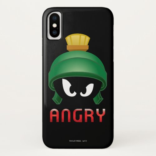 MARVIN THE MARTIAN Angry Emoji iPhone X Case