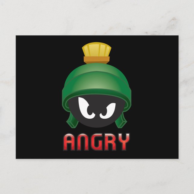 MARVIN THE MARTIAN™ Angry Emoji Postcard (Front)
