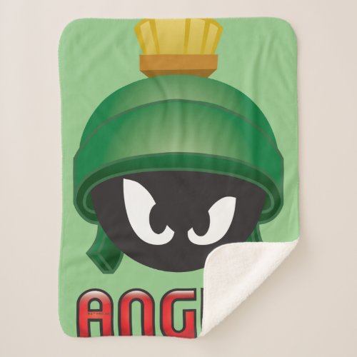 MARVIN THE MARTIAN Angry Emoji Sherpa Blanket