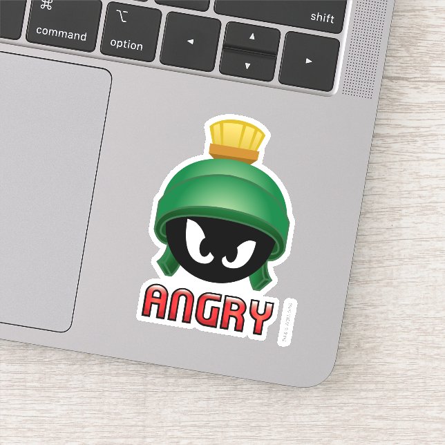 MARVIN THE MARTIAN™ Angry Emoji Sticker (Detail)