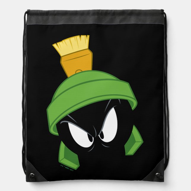 MARVIN THE MARTIAN™ Angry Face Drawstring Bag (Front)