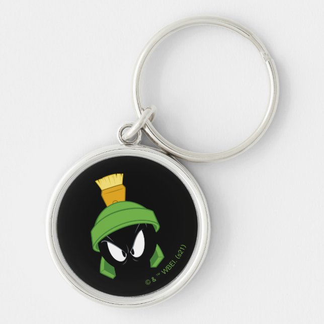 MARVIN THE MARTIAN™ Angry Face Keychain (Front)