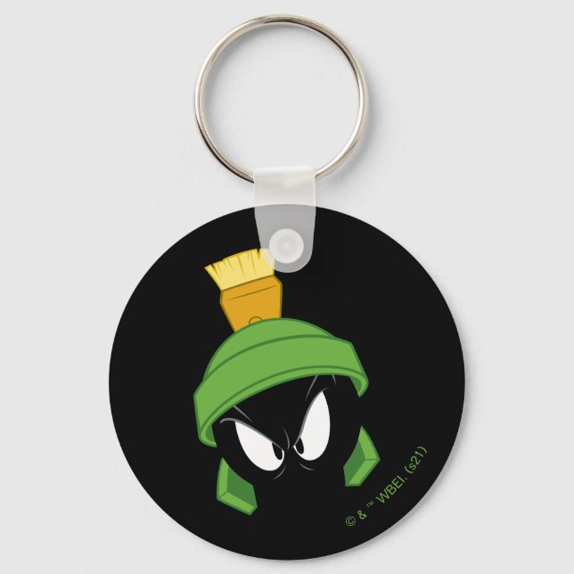 MARVIN THE MARTIAN™ Angry Face Keychain (Front)
