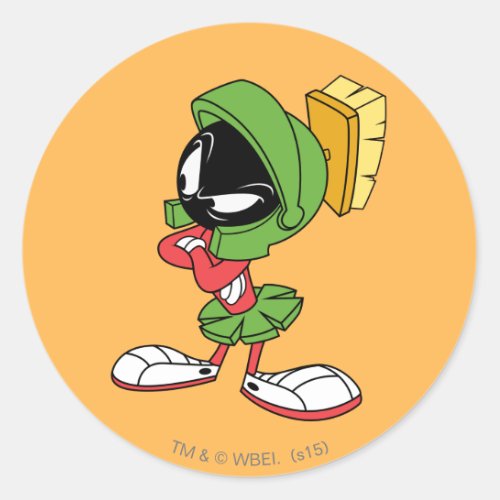 MARVIN THE MARTIANâ Annoyed Classic Round Sticker