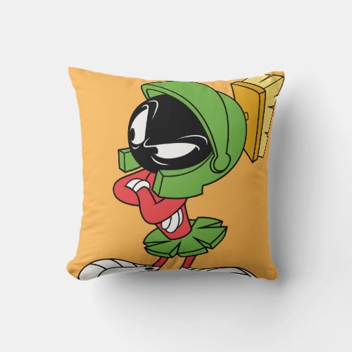 MARVIN THE MARTIANâ Annoyed Throw Pillow