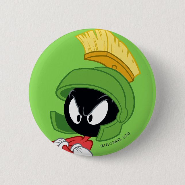 MARVIN THE MARTIAN™ | Arms Crossed Pinback Button (Front)