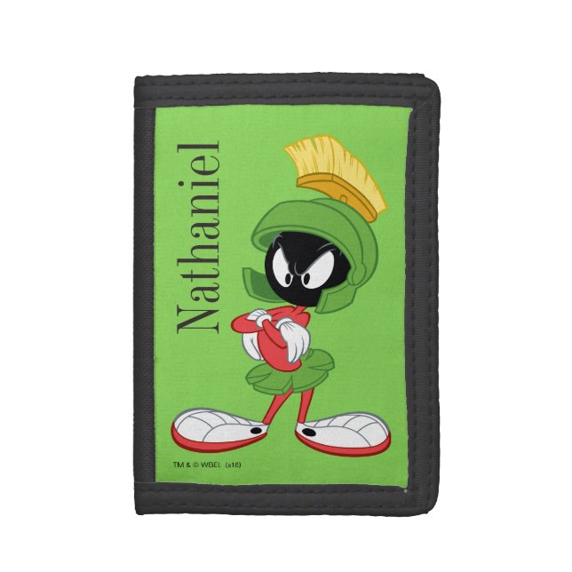 MARVIN THE MARTIAN™ | Arms Crossed Trifold Wallet (Front Vertical)