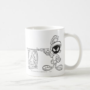 MARVIN THE MARTIAN™ Christmas Tree Pop Gun Coffee Mug