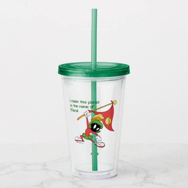 MARVIN THE MARTIAN™ Claiming Planet Acrylic Tumbler (Front)