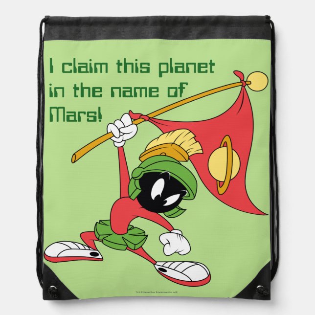 MARVIN THE MARTIAN™ Claiming Planet Drawstring Bag (Front)