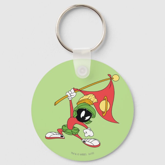 MARVIN THE MARTIAN™ Claiming Planet Keychain (Front)