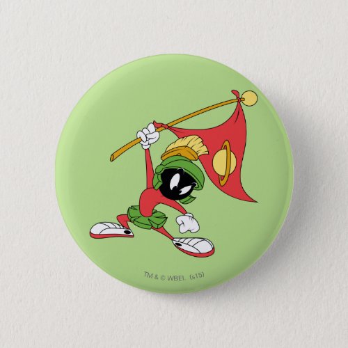 MARVIN THE MARTIAN Claiming Planet Pinback Button