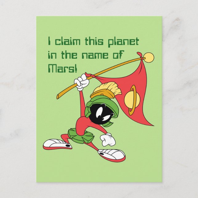 MARVIN THE MARTIAN™ Claiming Planet Postcard (Front)