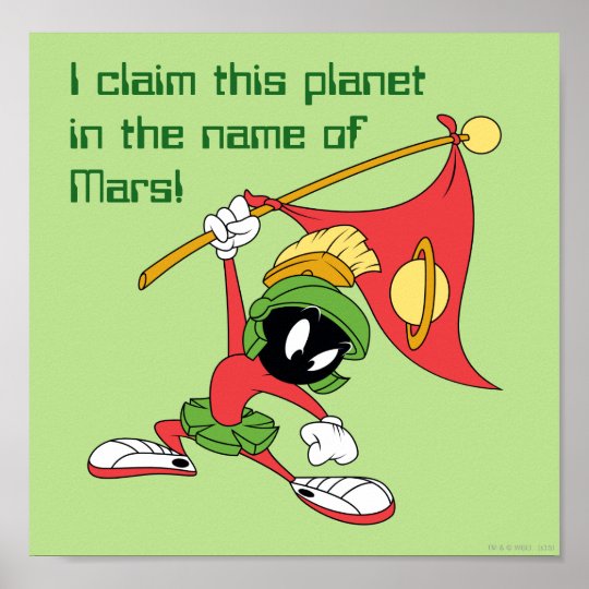 Marvin The Martian™ Claiming Planet Poster