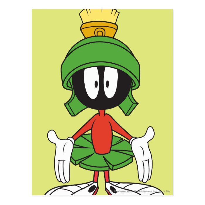 Marvin the Martian Confused Postcard