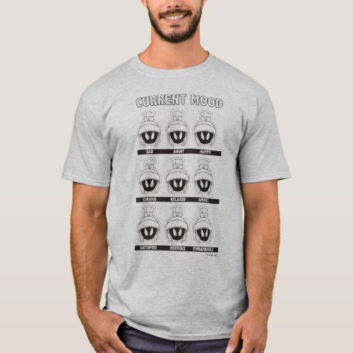 MARVIN THE MARTIAN Current Mood Chart T_Shirt