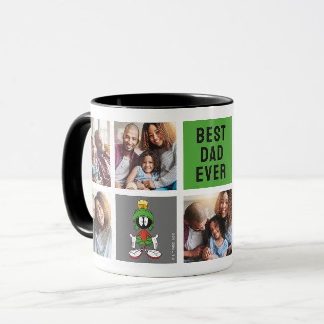 MARVIN THE MARTIAN™ | Dad Photo Collage Mug (Front Left)