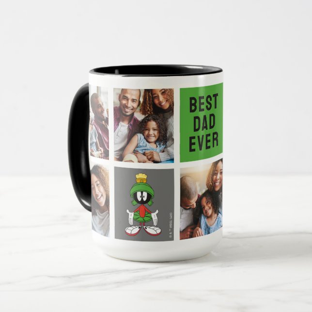 MARVIN THE MARTIAN™ | Dad Photo Collage Mug (Front Left)