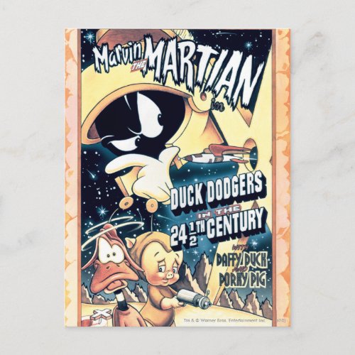 MARVIN THE MARTIANâ DAFFY DUCKâ and Elmer Postcard