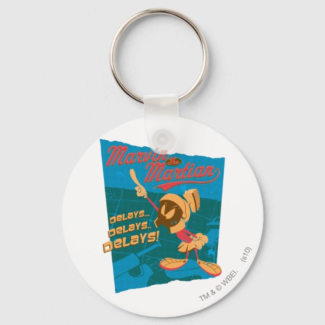 MARVIN THE MARTIAN™ Delays...Delays...Delays! Keychain (Front)