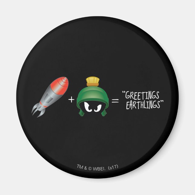 MARVIN THE MARTIAN™ Emoji Equation Magnet (Front)