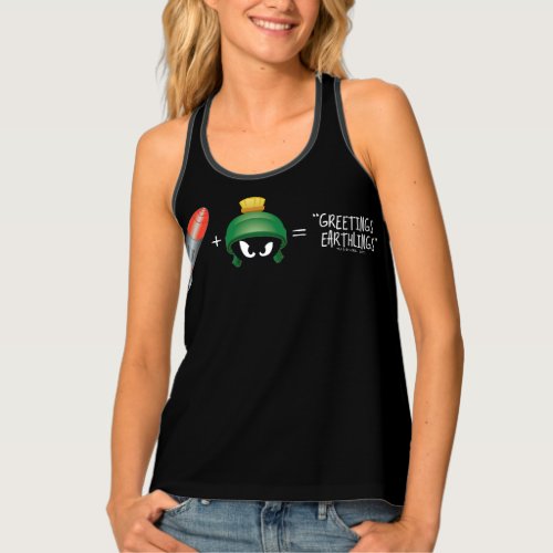 MARVIN THE MARTIAN Emoji Equation Tank Top