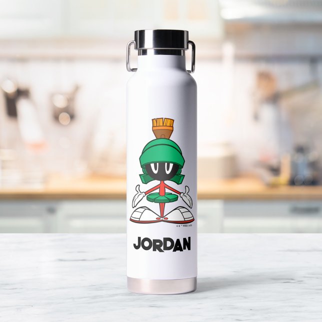 MARVIN THE MARTIAN™ Front   | Add Your Name Water Bottle (Creator Uploaded)