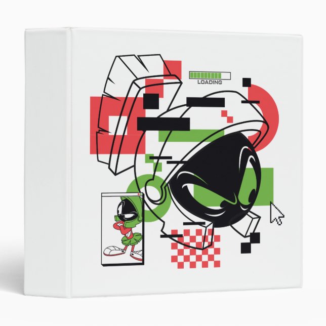 MARVIN THE MARTIAN™ Glitch 3 Ring Binder (Front/Spine)